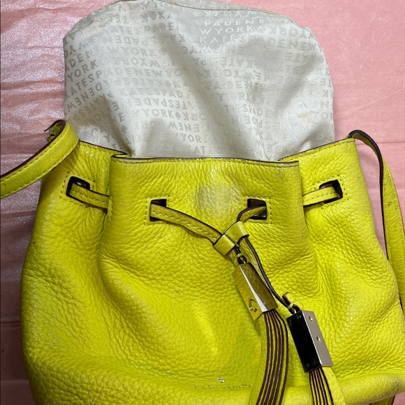 Kate Spade Lime Leather Shoulder Bag - Picture 3 of 15